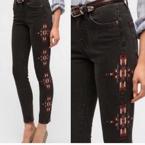BDG HIGH RISE CIGARETTE TRIBAL PANTS